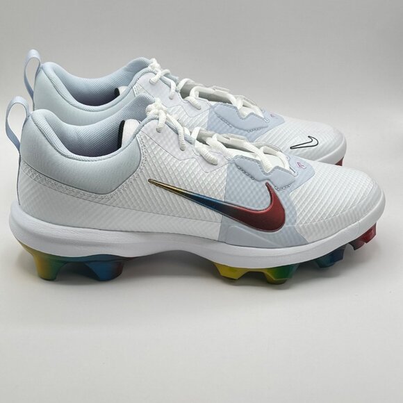 Men's Nike Force Trout 9 Pro MCS 'Rainbow' Baseball Cleats FB2908-106 Size 10 - Picture 3 of 10